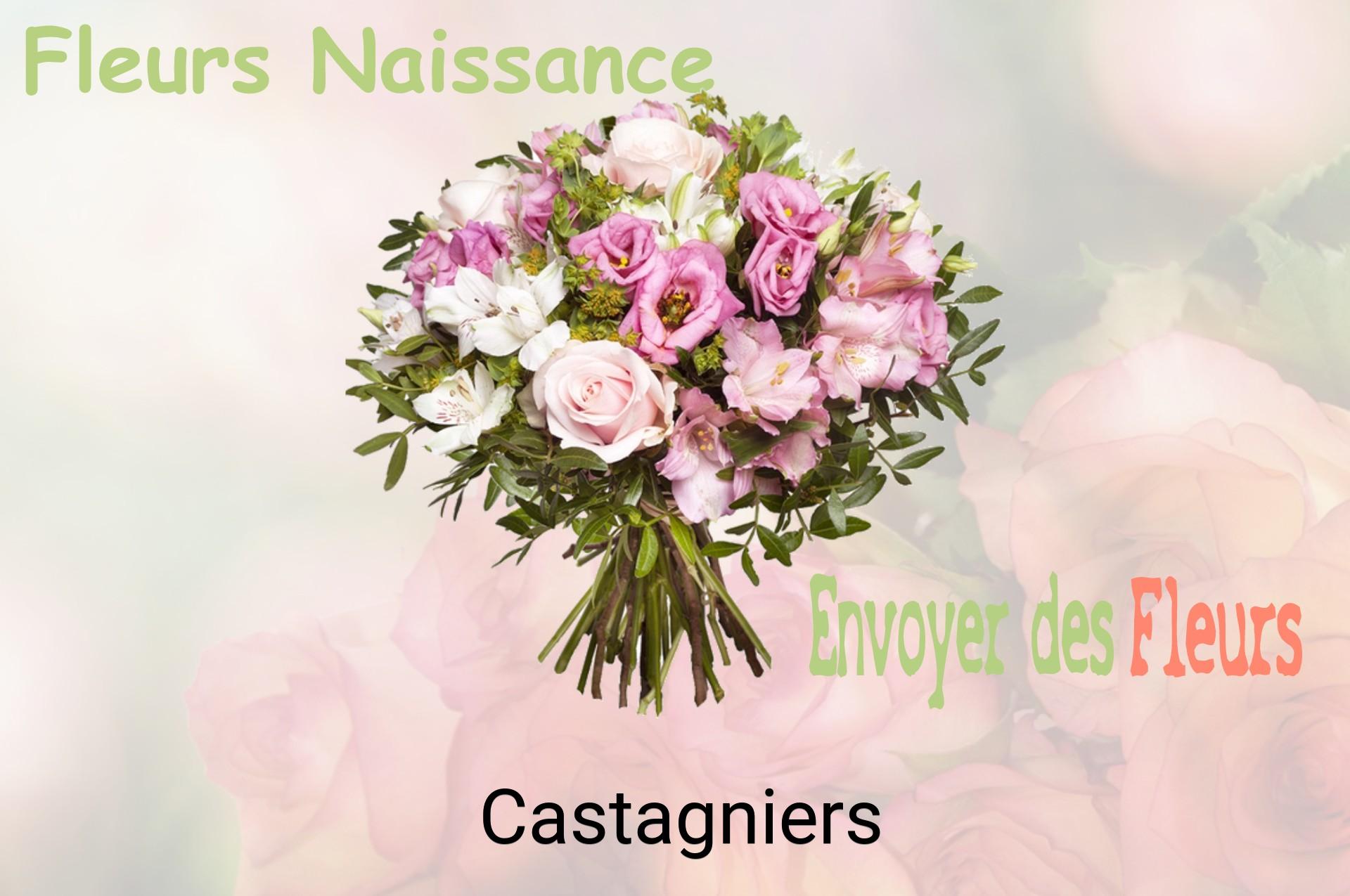 Bouquet de fleurs de naissance livré à Castagniers